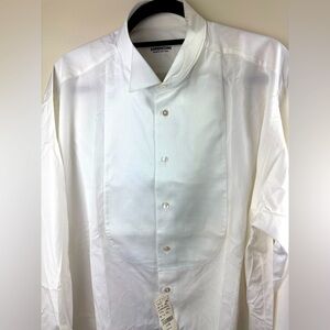 Lorenzini Barneys Newyork White Dress Shirt L 17|43